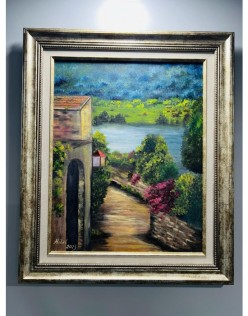 Yağlı Boya Huzurlu Yol Tablo