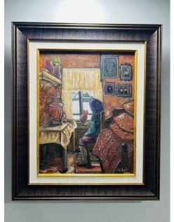 Yağlı Boya Camda Bekleyiş Tablo