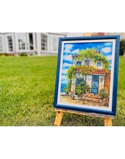 Yağlı Boya Huzurlu Yazlık Ev Tablo