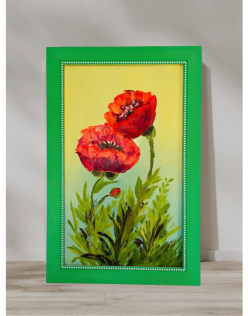 Yağlı Boya Kırmızı Gelincik Tablo